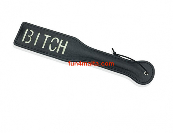 Spanking Paddle Bitch, black